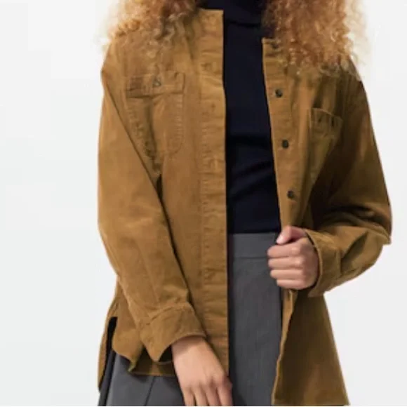 Uniqlo Women’s Corduroy Tan Jacket - Picture 1 of 2
